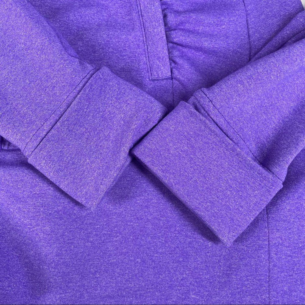 Athleta Rishi Jacket Yoga Hoodie Size M Medium Purple 59006 Hoody Zip Front L/S - Picture 9 of 10